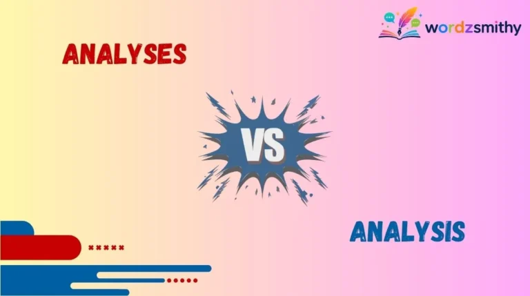 Analyses vs Analysis