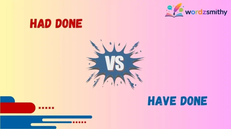 Had Done vs Have Done