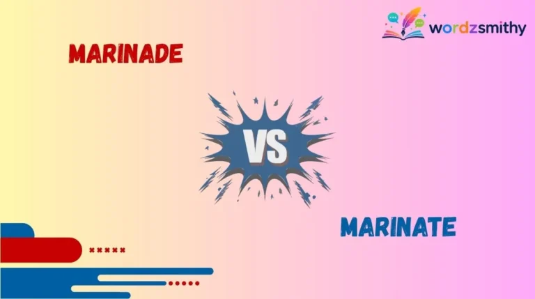 Marinade vs Marinate