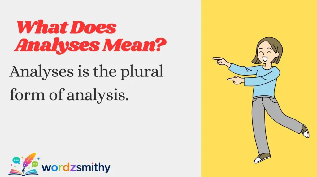 What Does Analyses Mean?