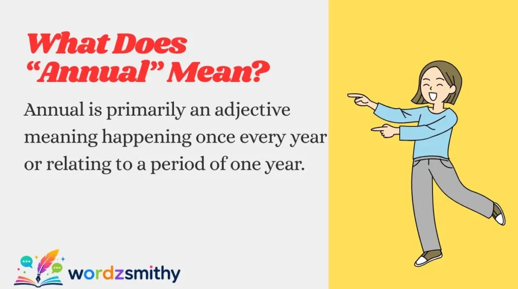 What Does “Annual” Mean?