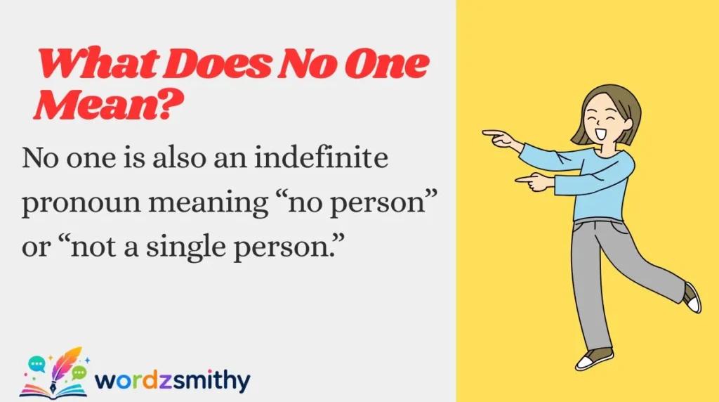 What Does No One Mean?
