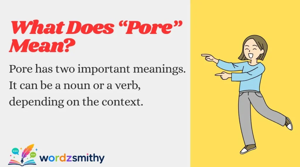 What Does “Pore” Mean?