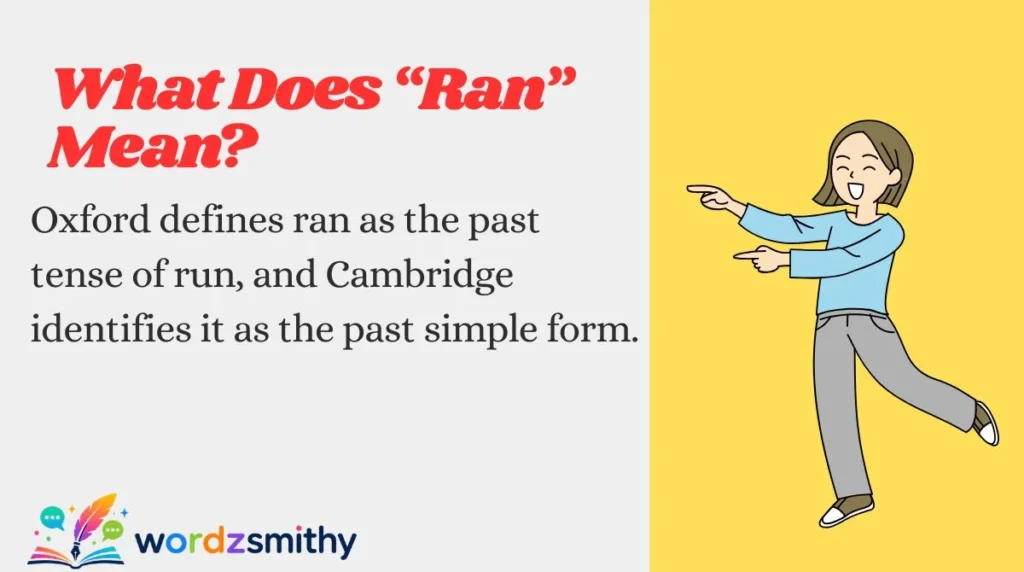 What Does “Ran” Mean?