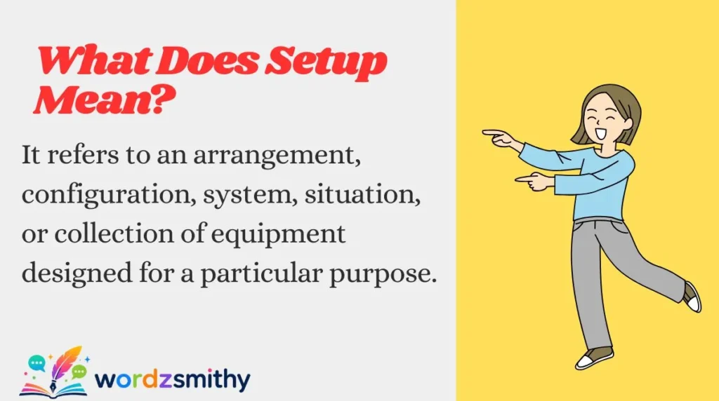 What Does Setup Mean?