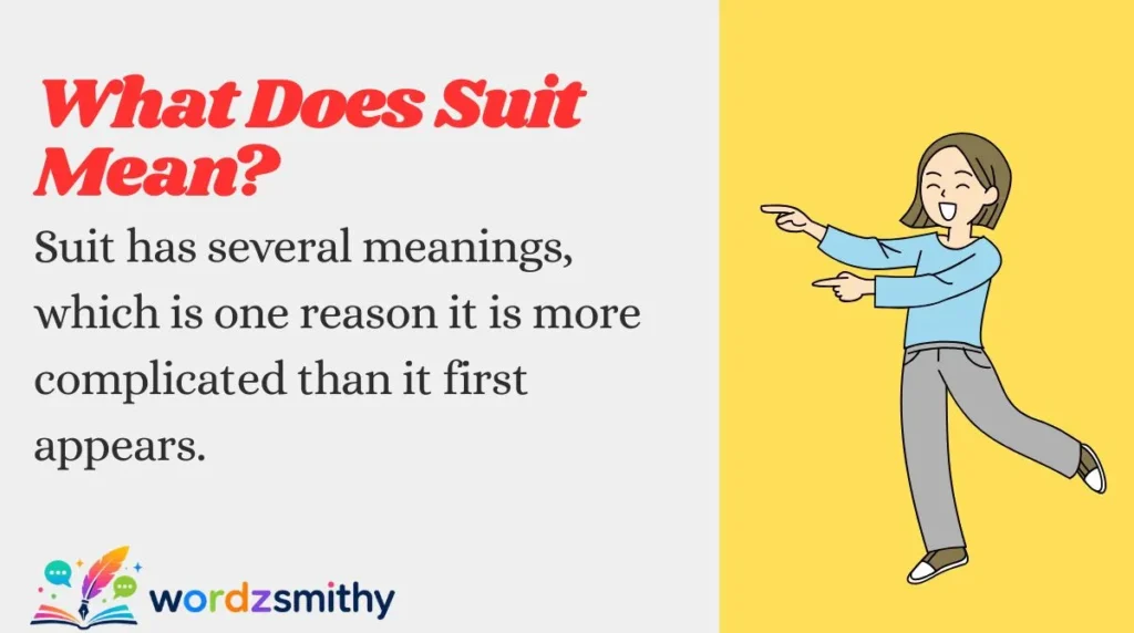What Does Suit Mean?