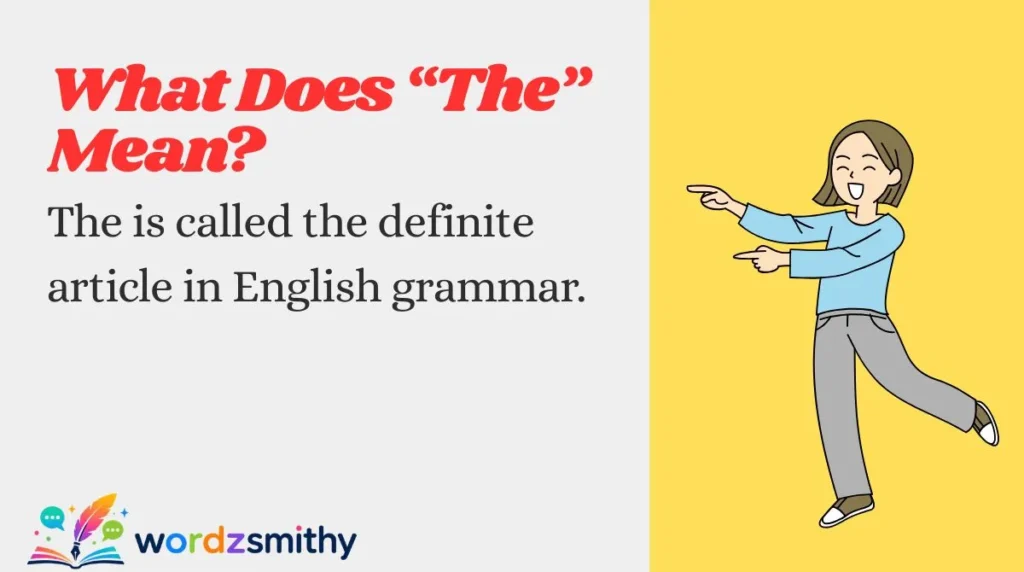 What Does “The” Mean?