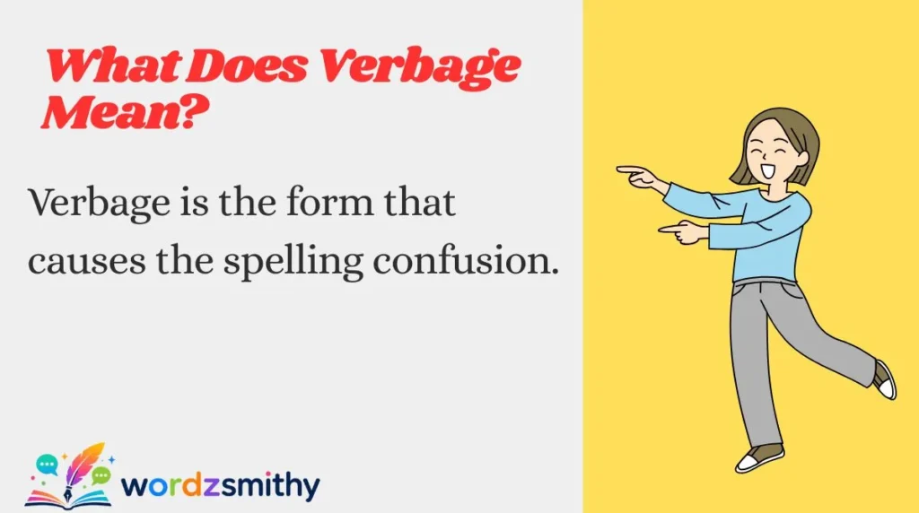 What Does Verbage Mean?