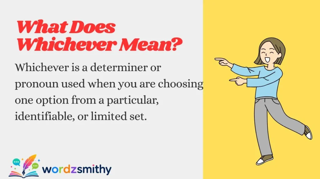 What Does Whichever Mean?
