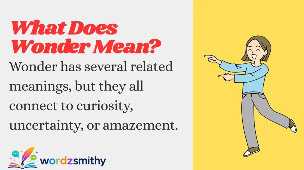 What Does Wonder Mean?