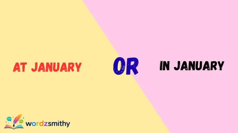 At January or In January