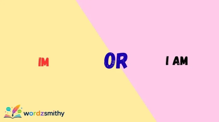 Im or I Am
