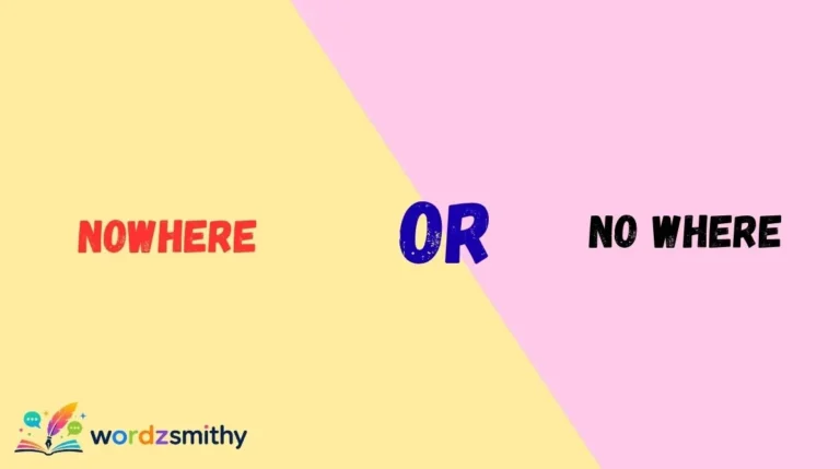Nowhere or No Where