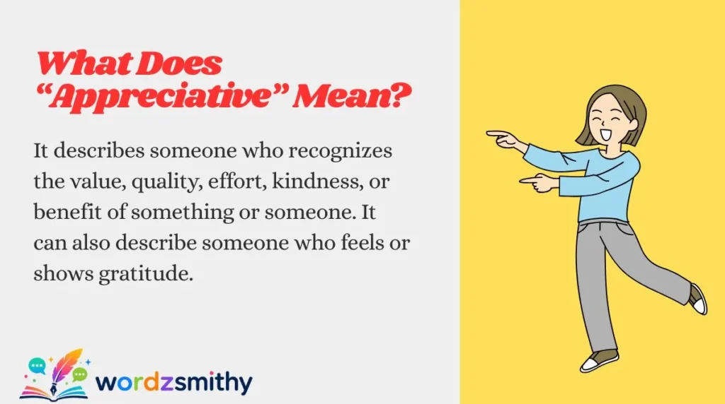 What Does “Appreciative” Mean?