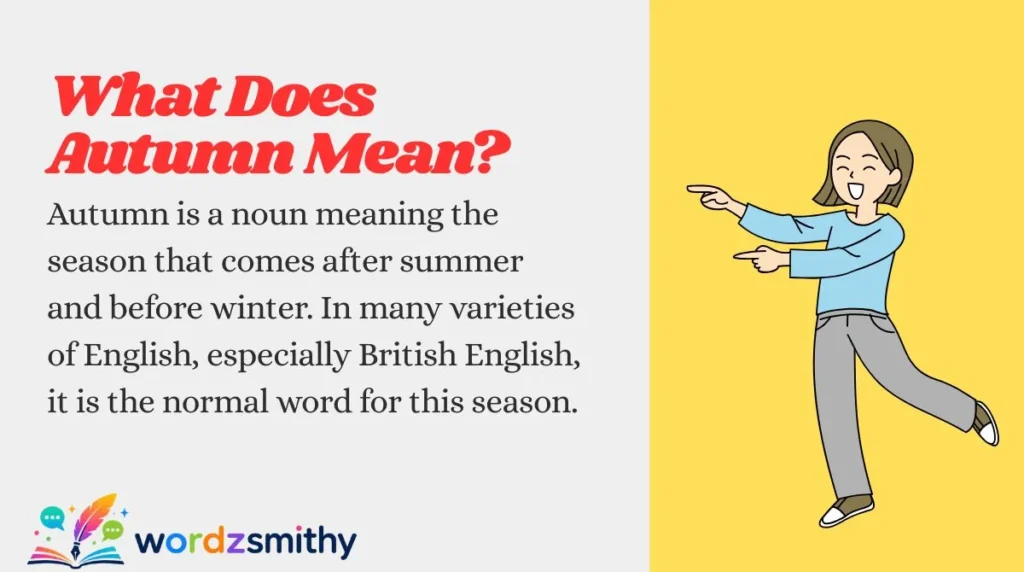 What Does Autumn Mean?
