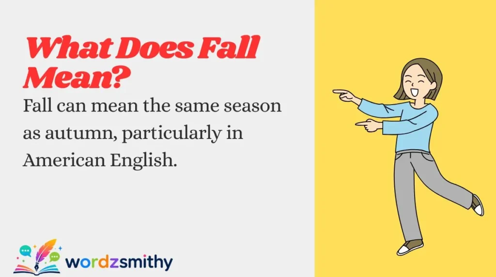 What Does Fall Mean?