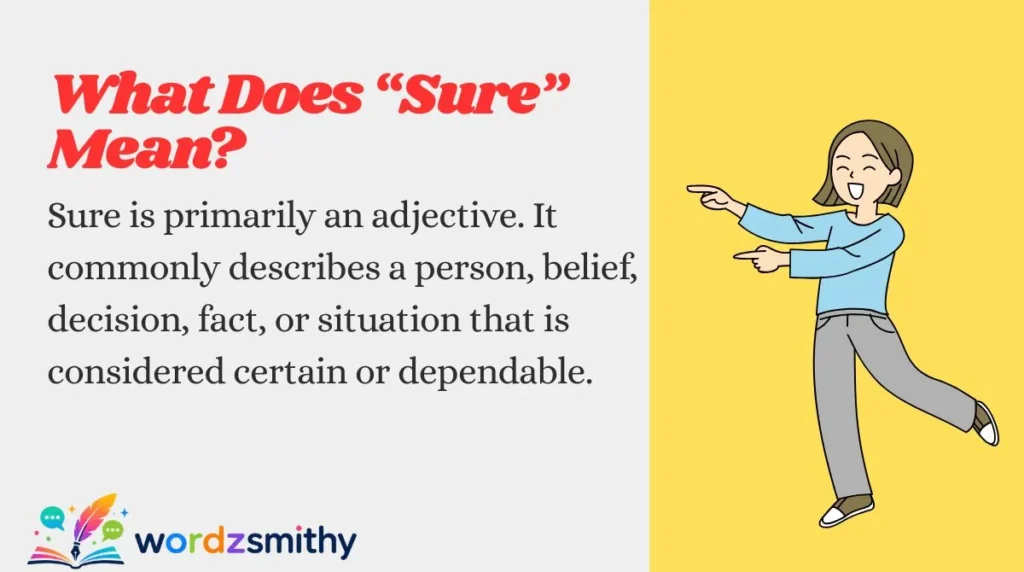 What Does “Sure” Mean?