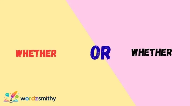 Whether or Whether