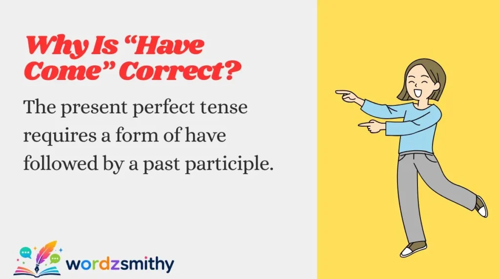 Why Is “Have Come” Correct?